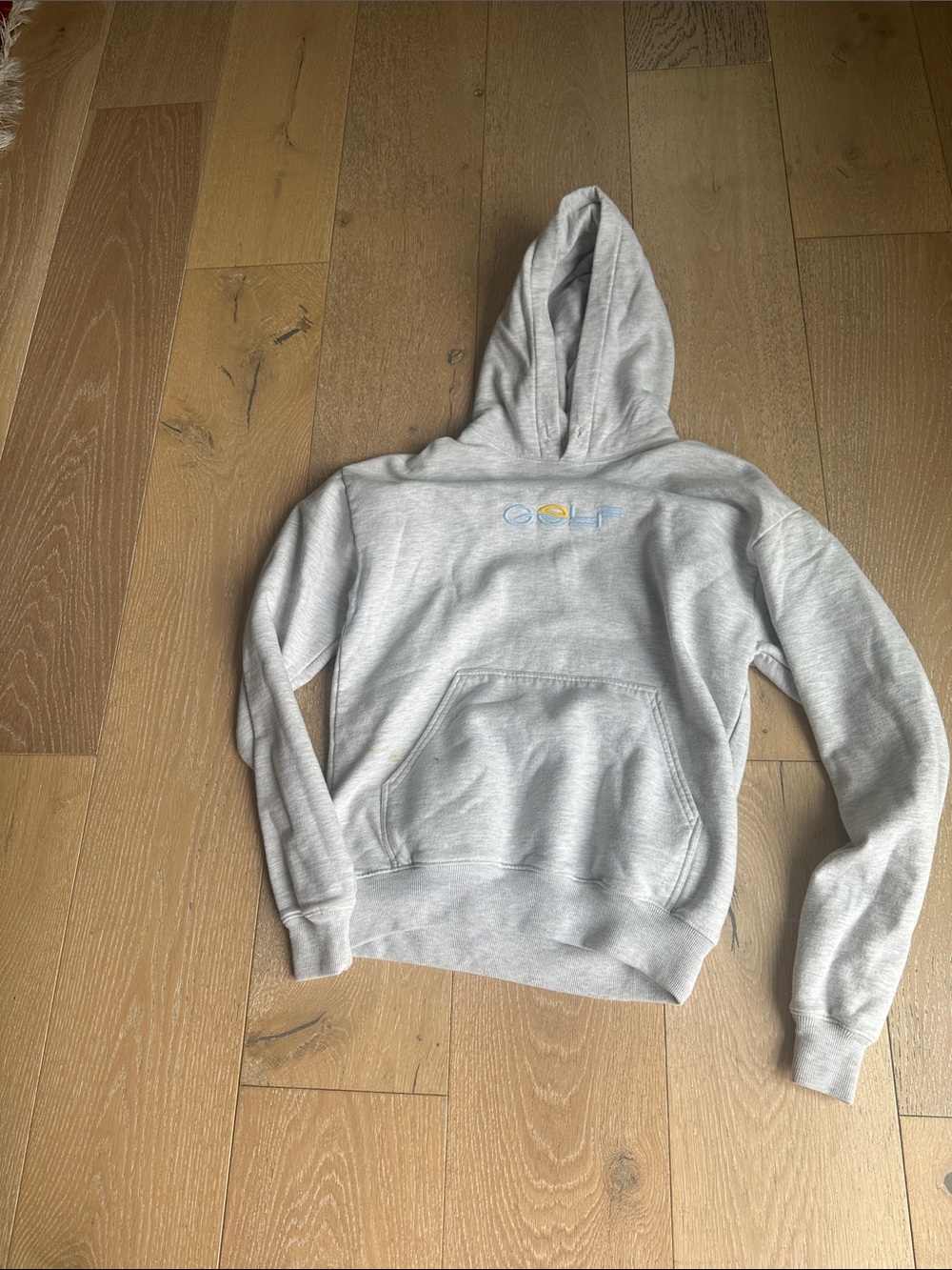 GOLF Light Gray Pullover Hoodie with Kangaroo Pocket